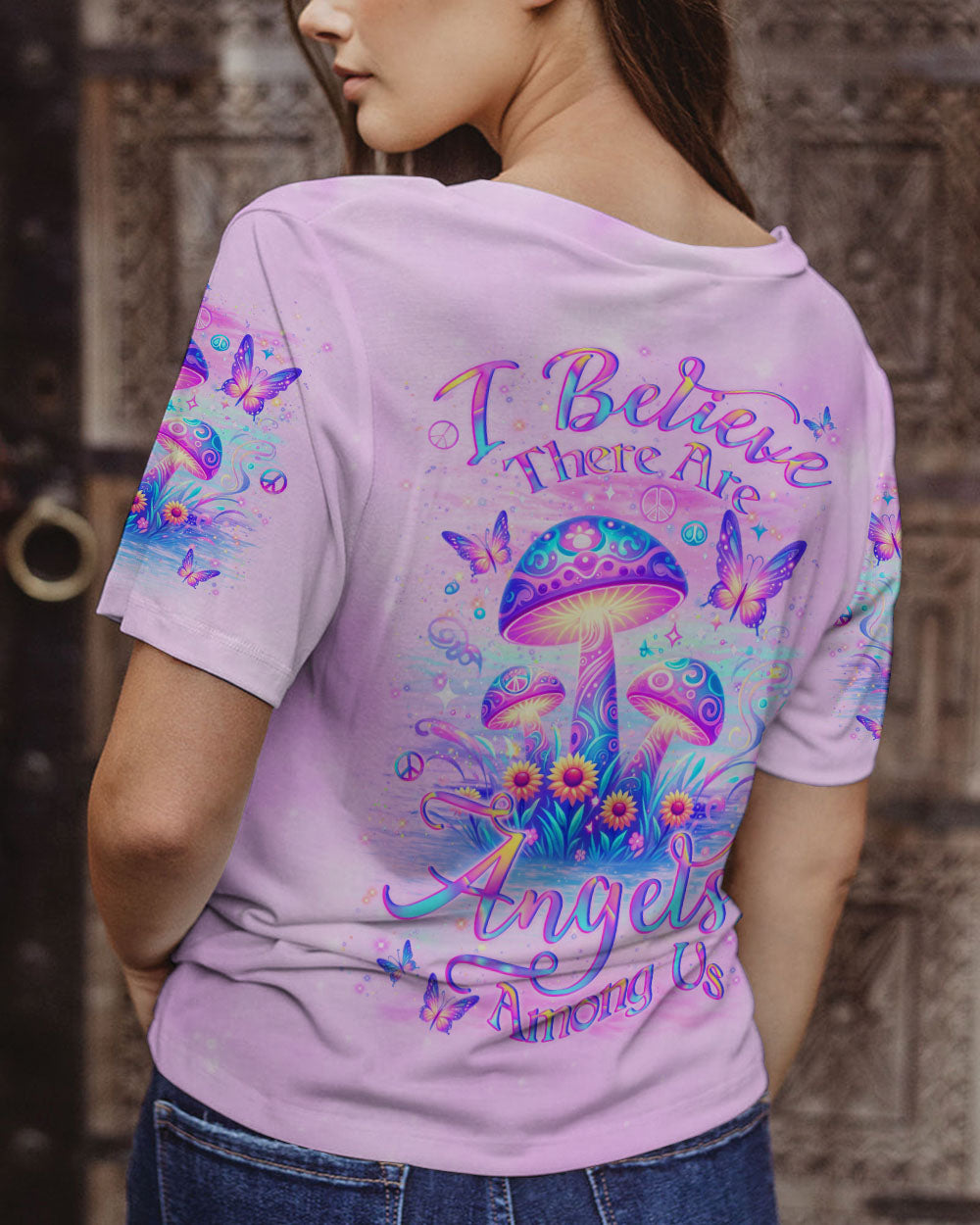 I BELIEVE THERE ARE ANGELS AMONG US WINGS ALL OVER PRINT - YHLN2304244