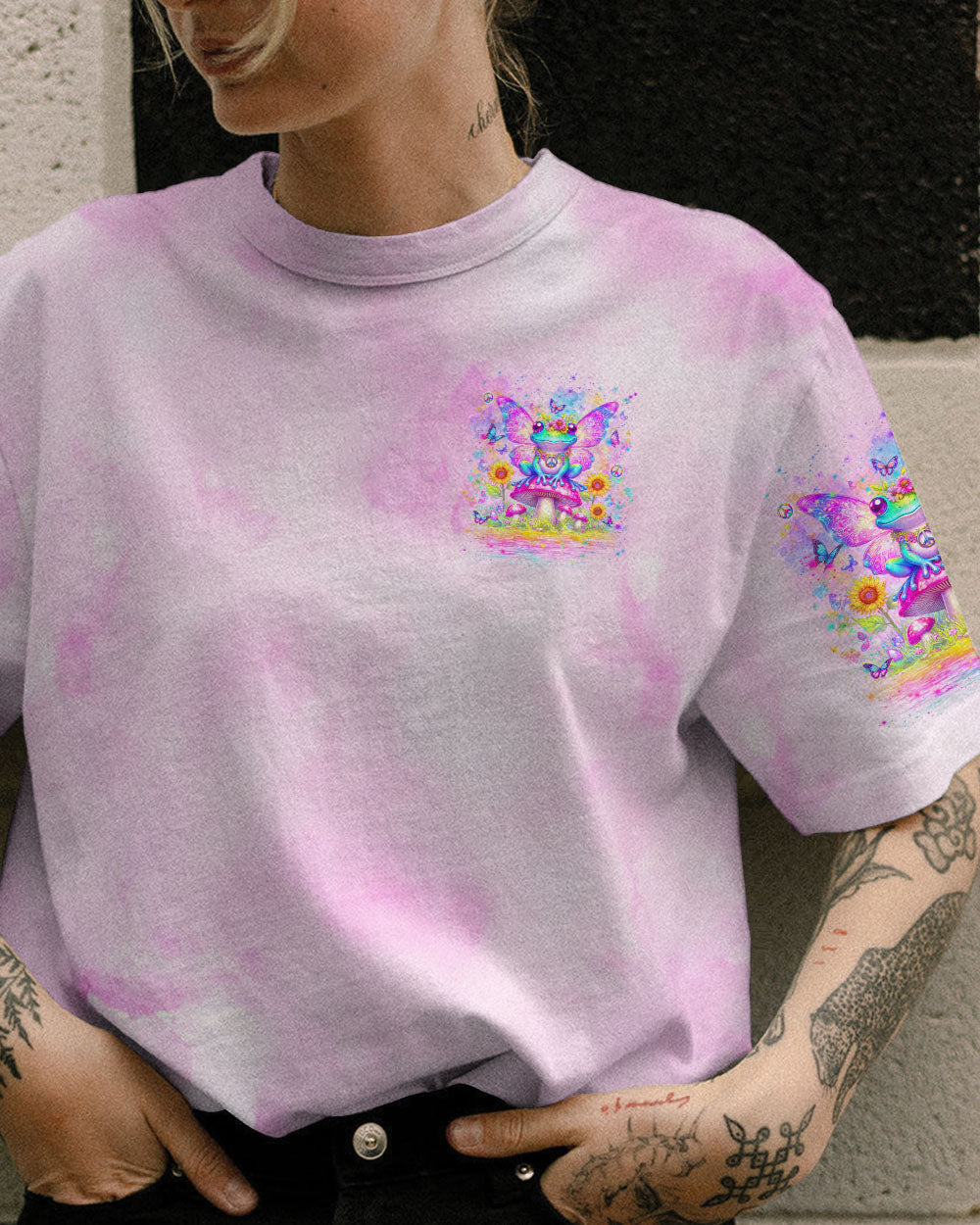 I BELIEVE THERE ARE ANGELS AMONG US FROG ALL OVER PRINT - YHLN2305243