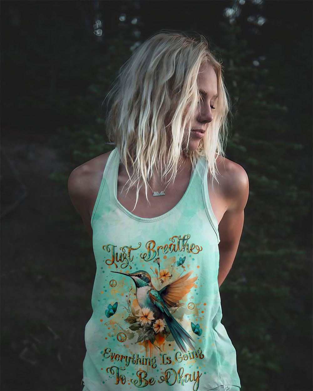 JUST BREATHE BUTTERFLY ALL OVER PRINT - YHLN2307244