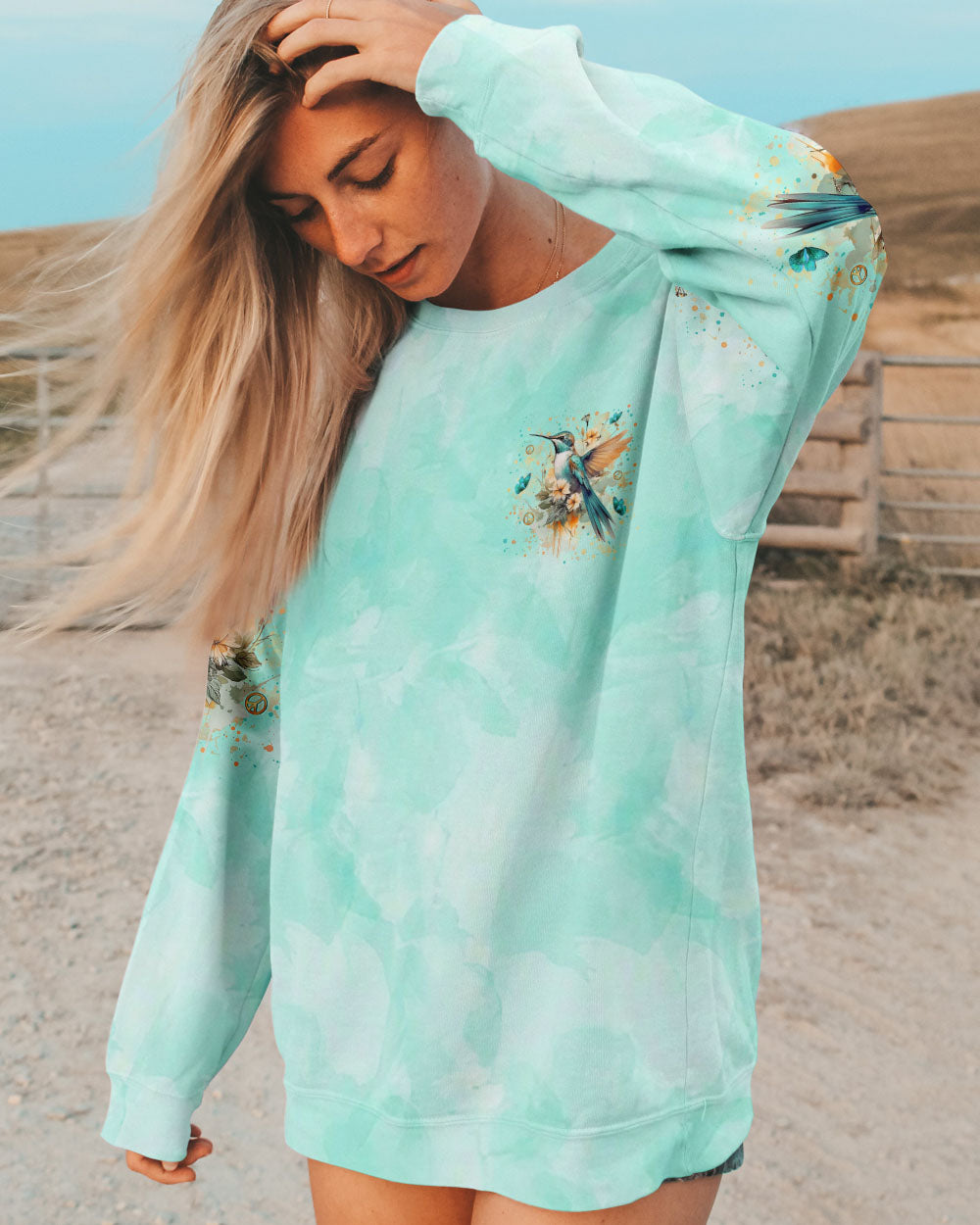 JUST BREATHE BUTTERFLY ALL OVER PRINT - YHLN2307244