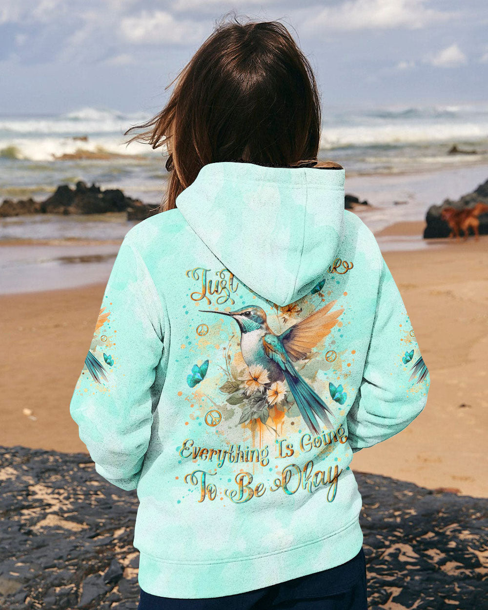 JUST BREATHE BUTTERFLY ALL OVER PRINT - YHLN2307244