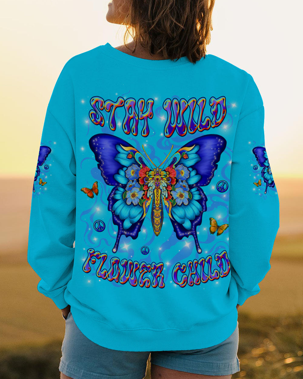 STAY WILD FLOWER CHILD ALL OVER PRINT - YHLN2309254