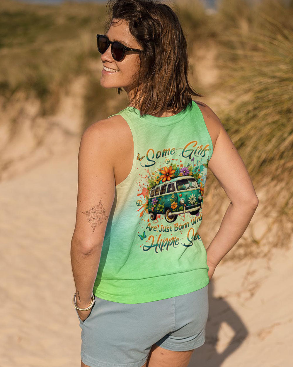 SOME GIRLS ARE JUST BORN WITH HIPPIE SOULS ALL OVER PRINT - YHLN2401242