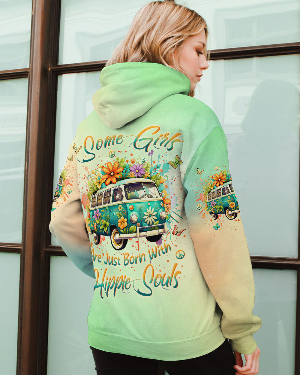 SOME GIRLS ARE JUST BORN WITH HIPPIE SOULS ALL OVER PRINT - YHLN2401242