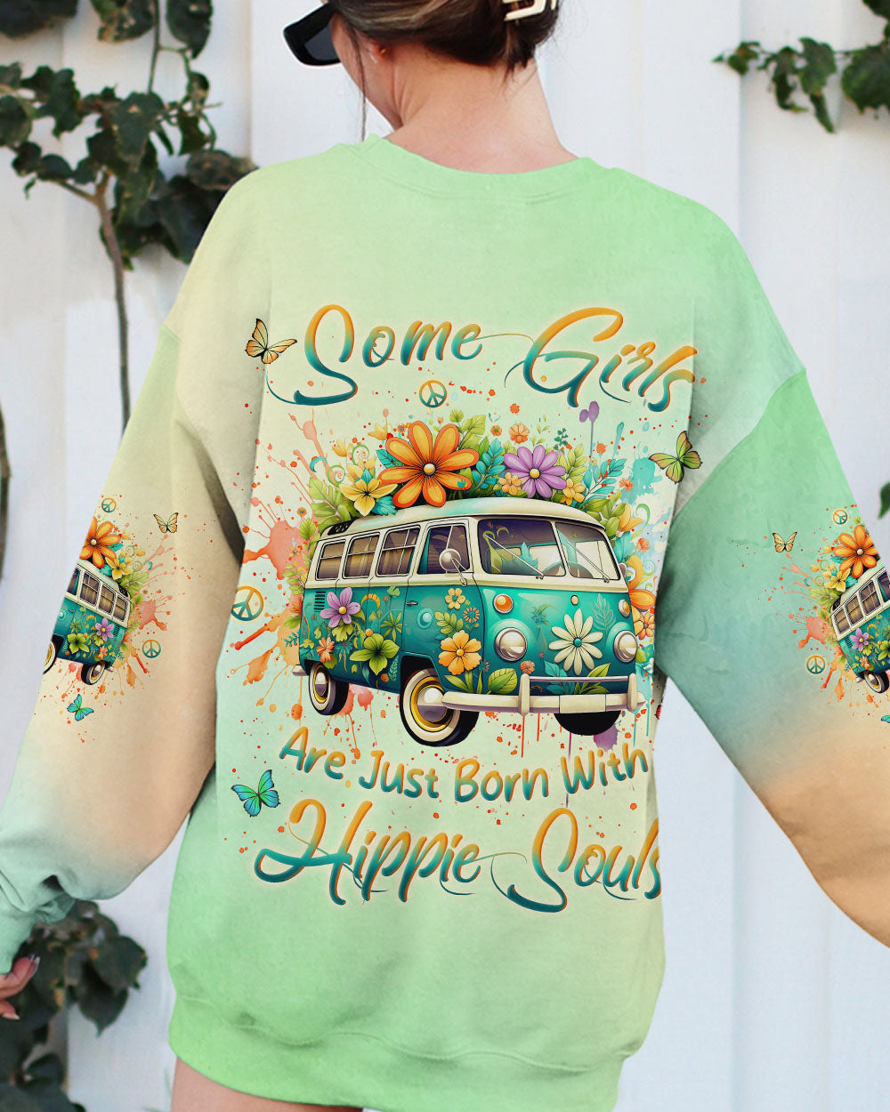 SOME GIRLS ARE JUST BORN WITH HIPPIE SOULS ALL OVER PRINT - YHLN2401242