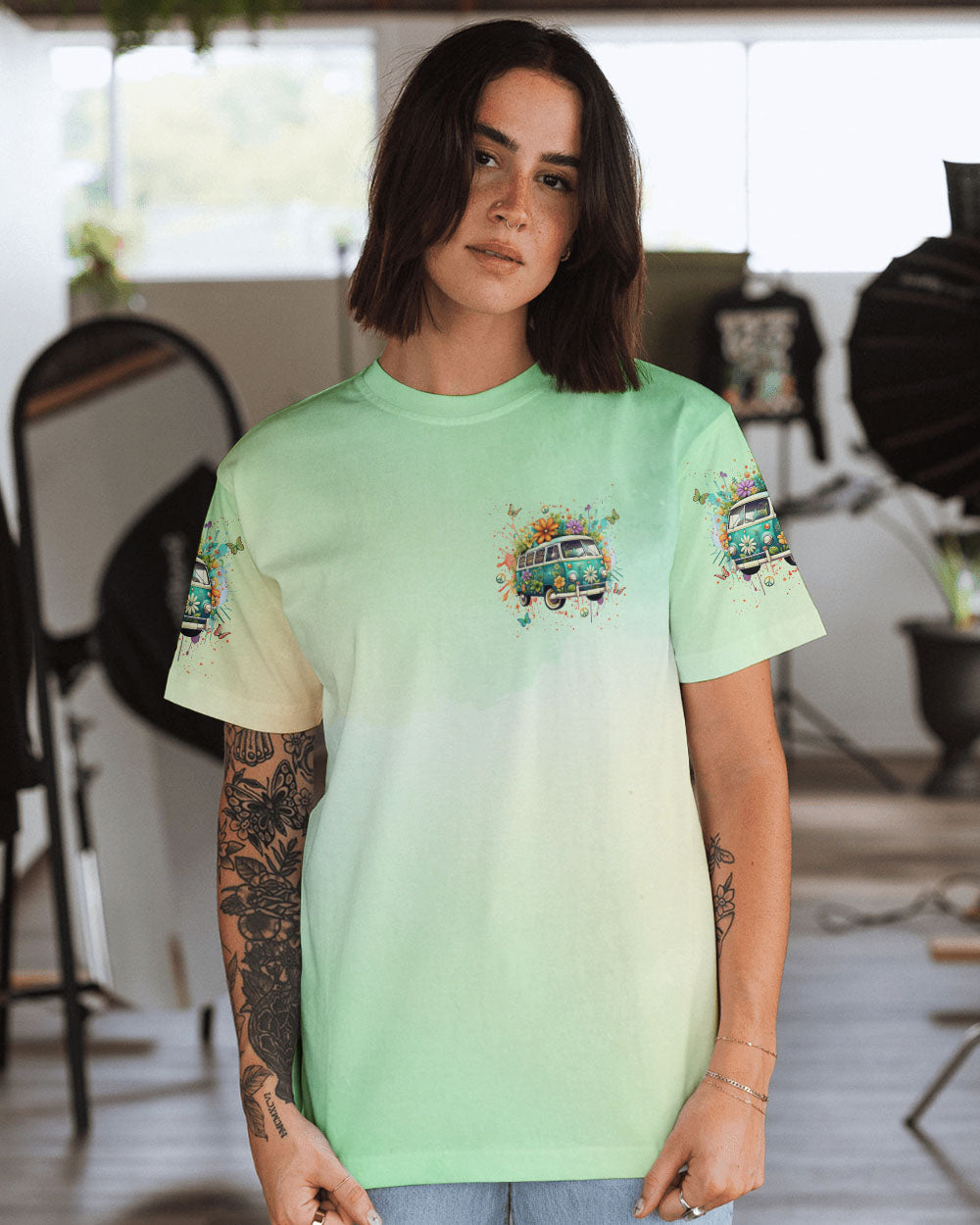 SOME GIRLS ARE JUST BORN WITH HIPPIE SOULS ALL OVER PRINT - YHLN2401242
