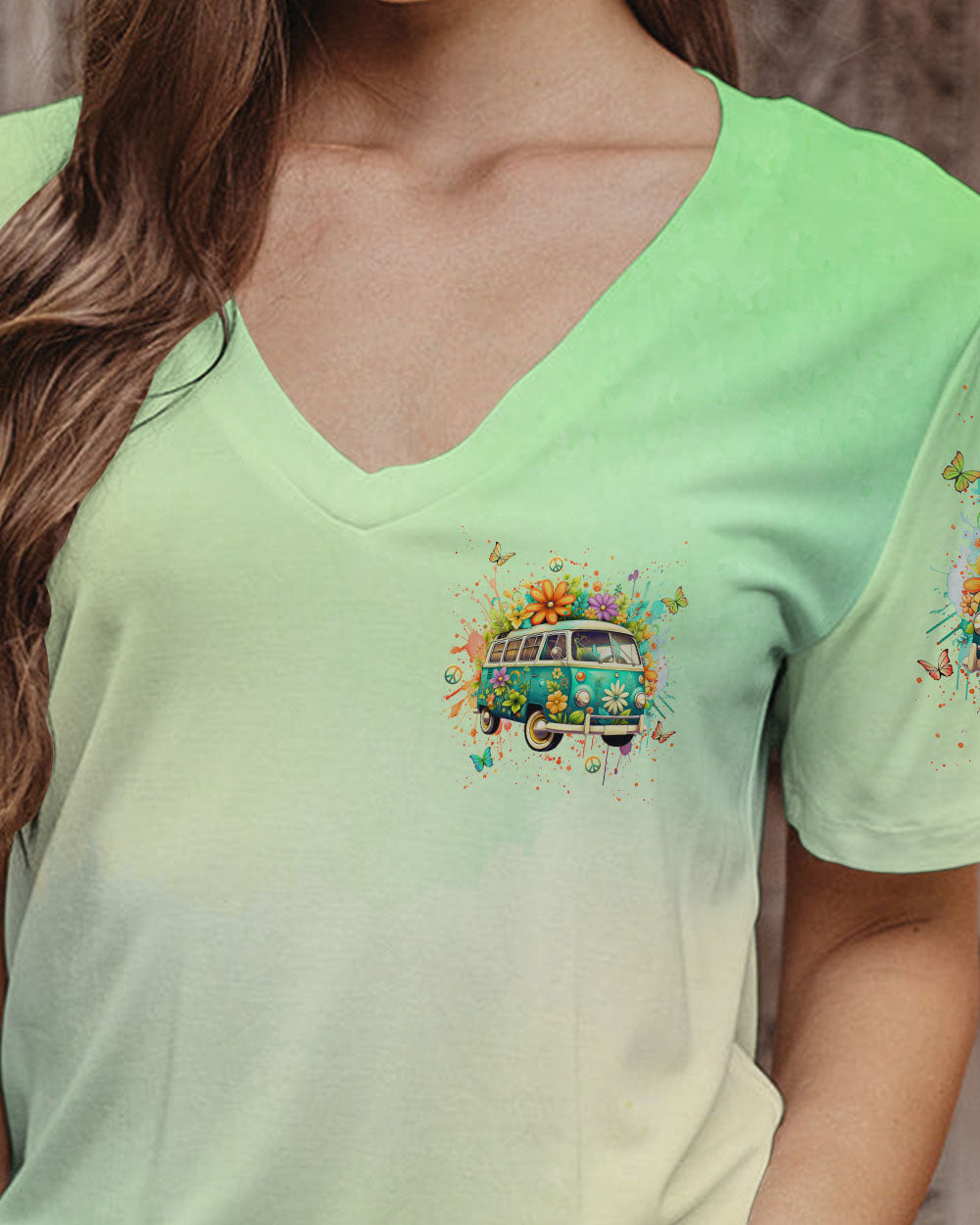 SOME GIRLS ARE JUST BORN WITH HIPPIE SOULS ALL OVER PRINT - YHLN2401242