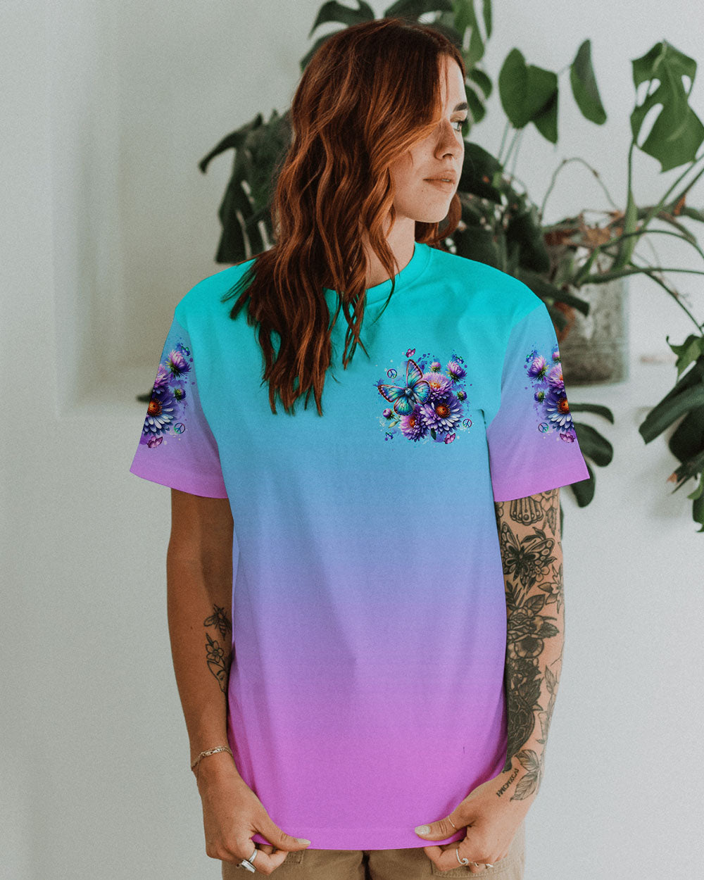 ENJOY THE LITTLE THINGS BUTTERFLY ALL OVER PRINT - YHLN2401251