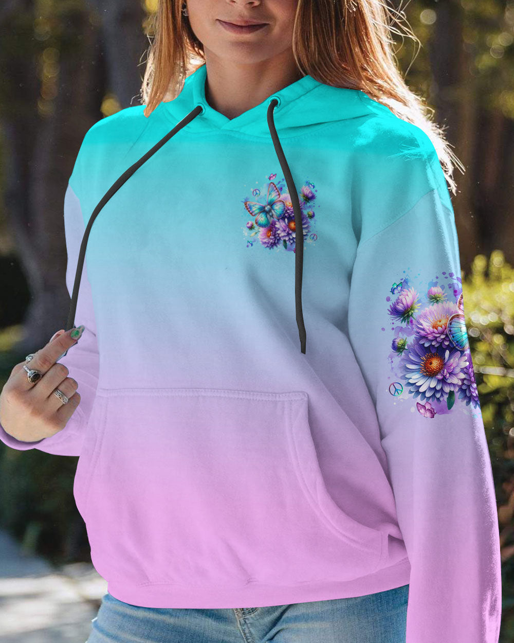 ENJOY THE LITTLE THINGS BUTTERFLY ALL OVER PRINT - YHLN2401251