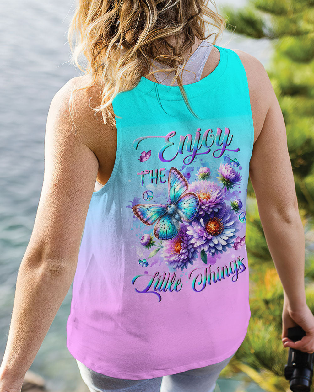ENJOY THE LITTLE THINGS BUTTERFLY ALL OVER PRINT - YHLN2401251