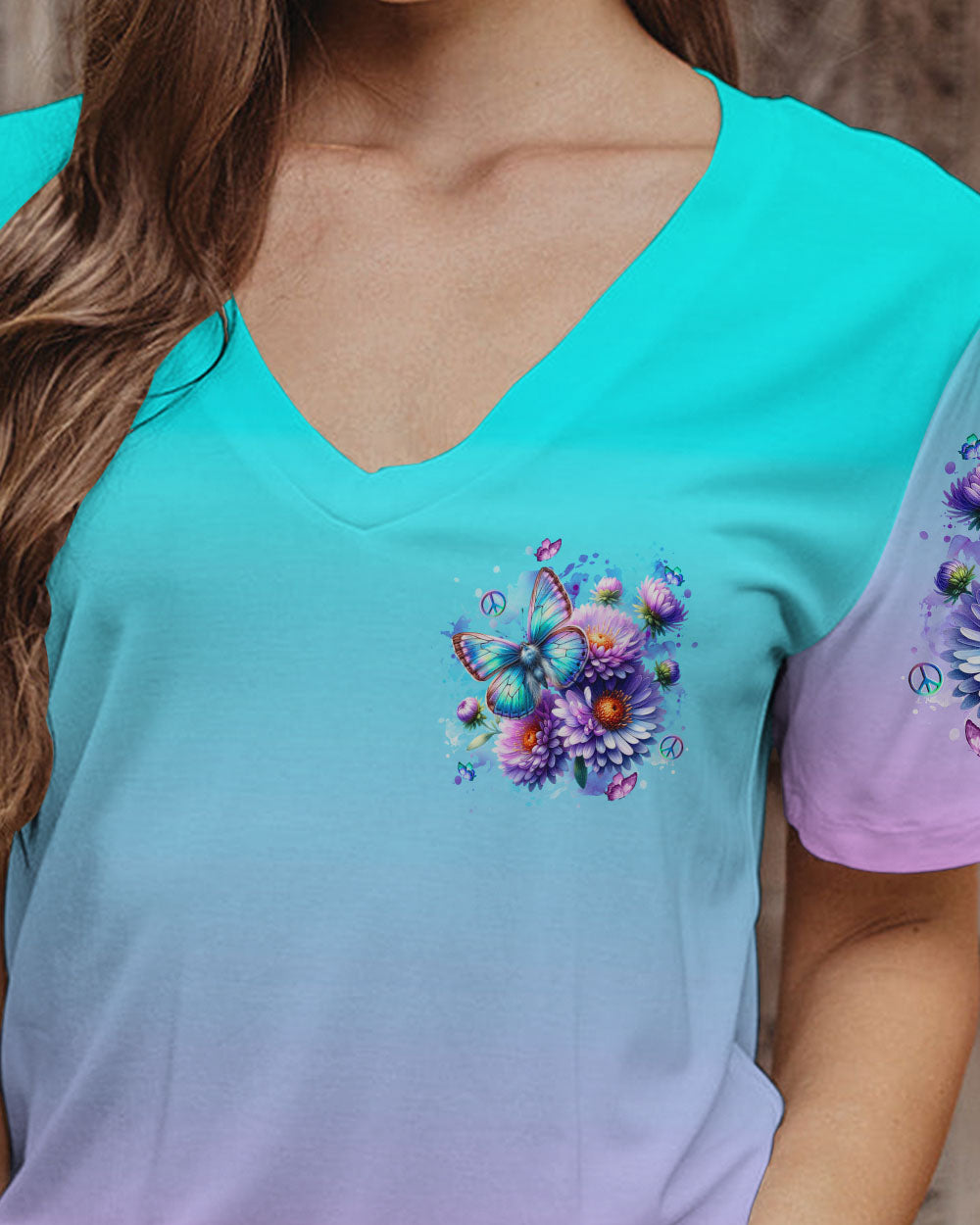 ENJOY THE LITTLE THINGS BUTTERFLY ALL OVER PRINT - YHLN2401251