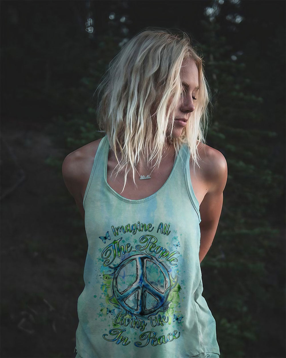 IMAGINE ALL THE PEOPLE LIVING LIFE IN PEACE ALL OVER PRINT - YHLN2407242