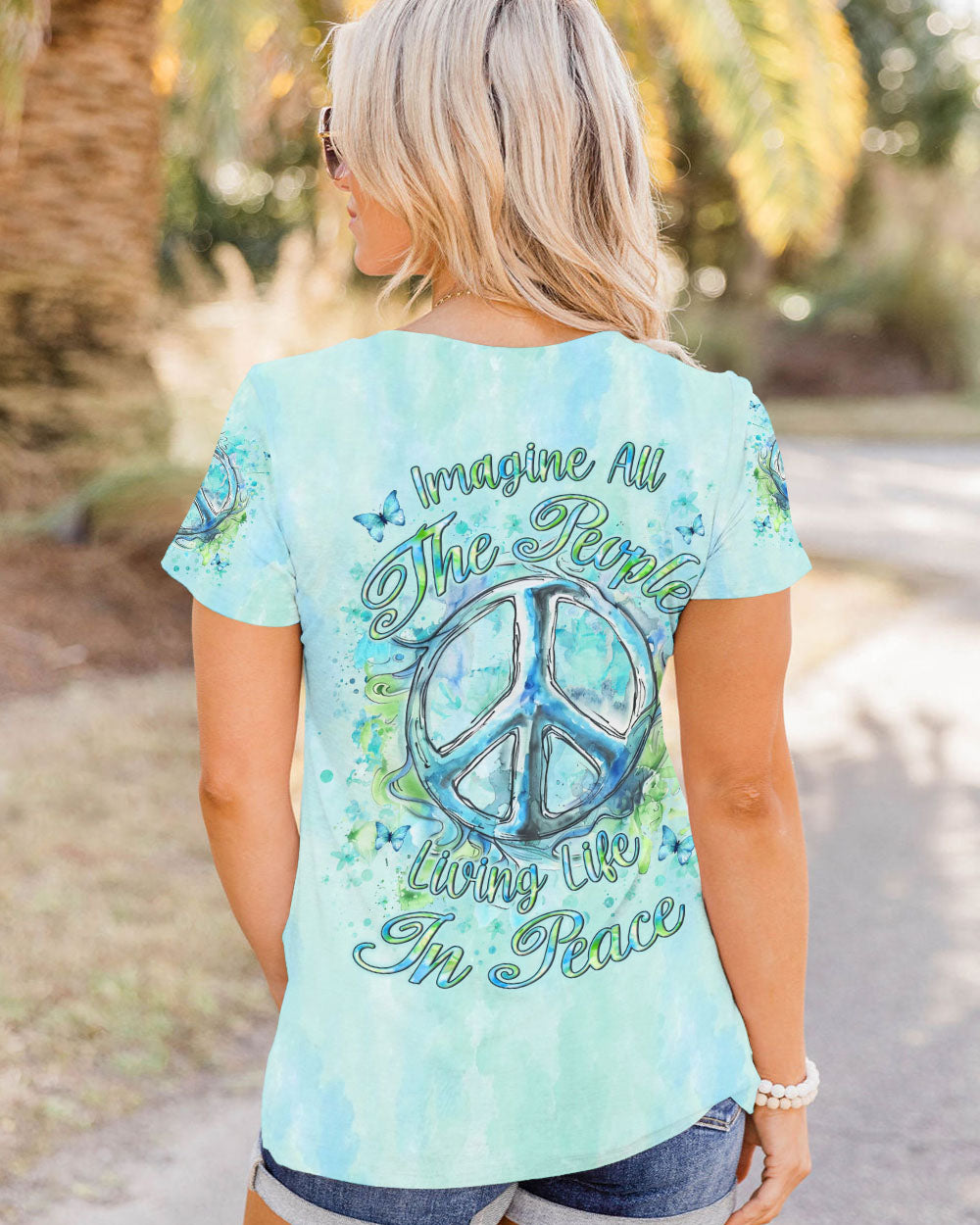 IMAGINE ALL THE PEOPLE LIVING LIFE IN PEACE ALL OVER PRINT - YHLN2407242