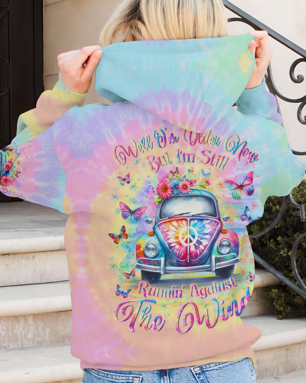 RUNNING AGAINST THE WIND TIE DYE ALL OVER PRINT - YHLN2411231