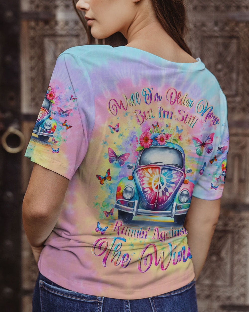 RUNNING AGAINST THE WIND TIE DYE ALL OVER PRINT - YHLN2411231