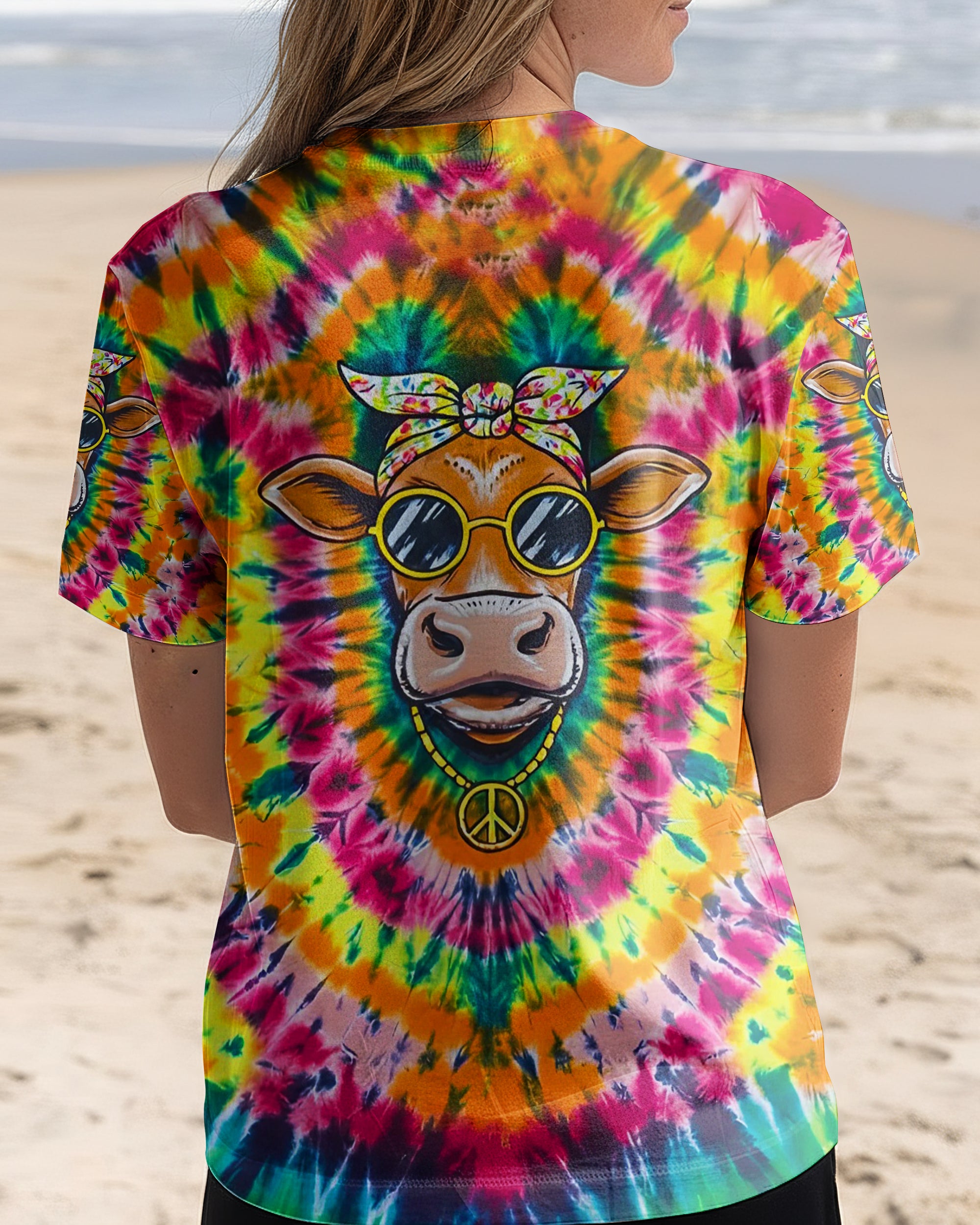 PSYCHEDELIC GROOVY HEIFER ALL OVER PRINT - YHLN2601262