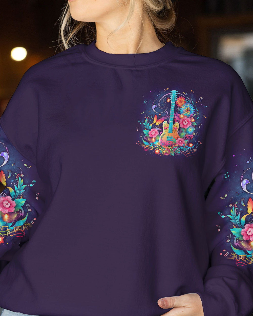 PEACE IS MY SOUL GUITAR ALL OVER PRINT - YHLN2605231