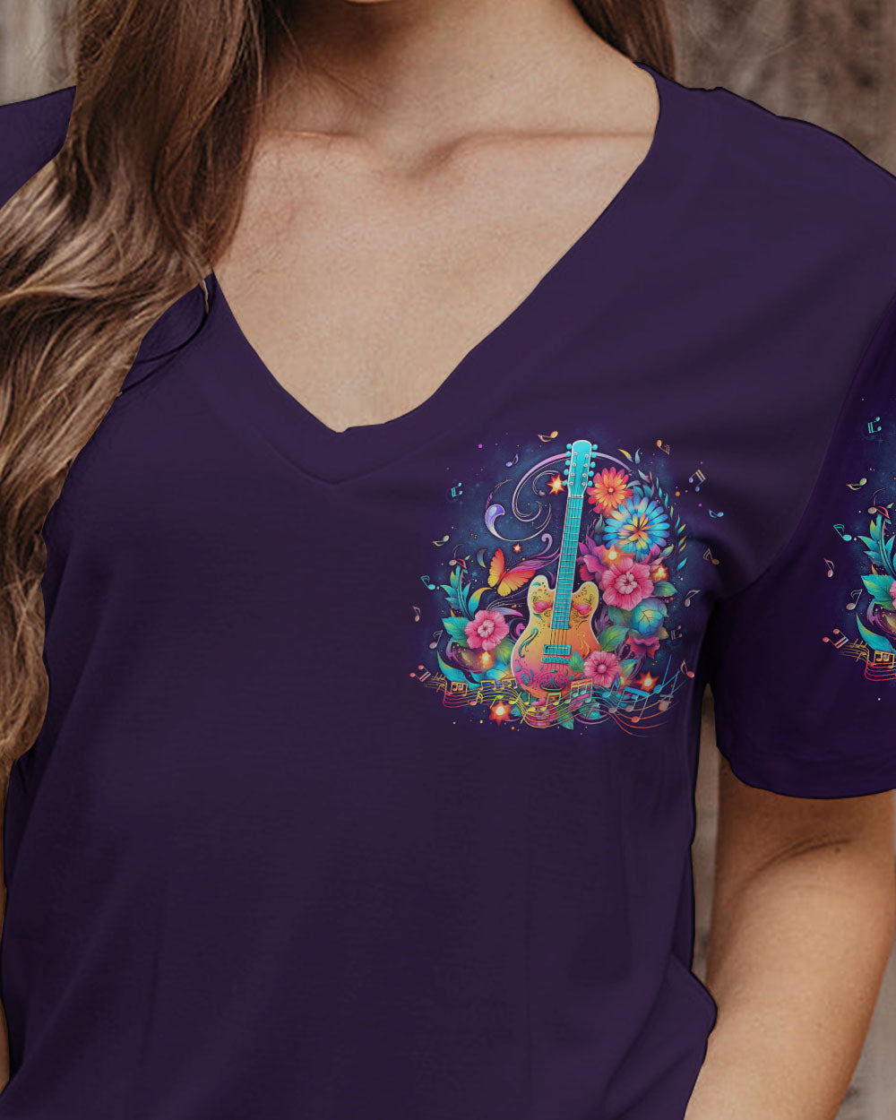 PEACE IS MY SOUL GUITAR ALL OVER PRINT - YHLN2605231