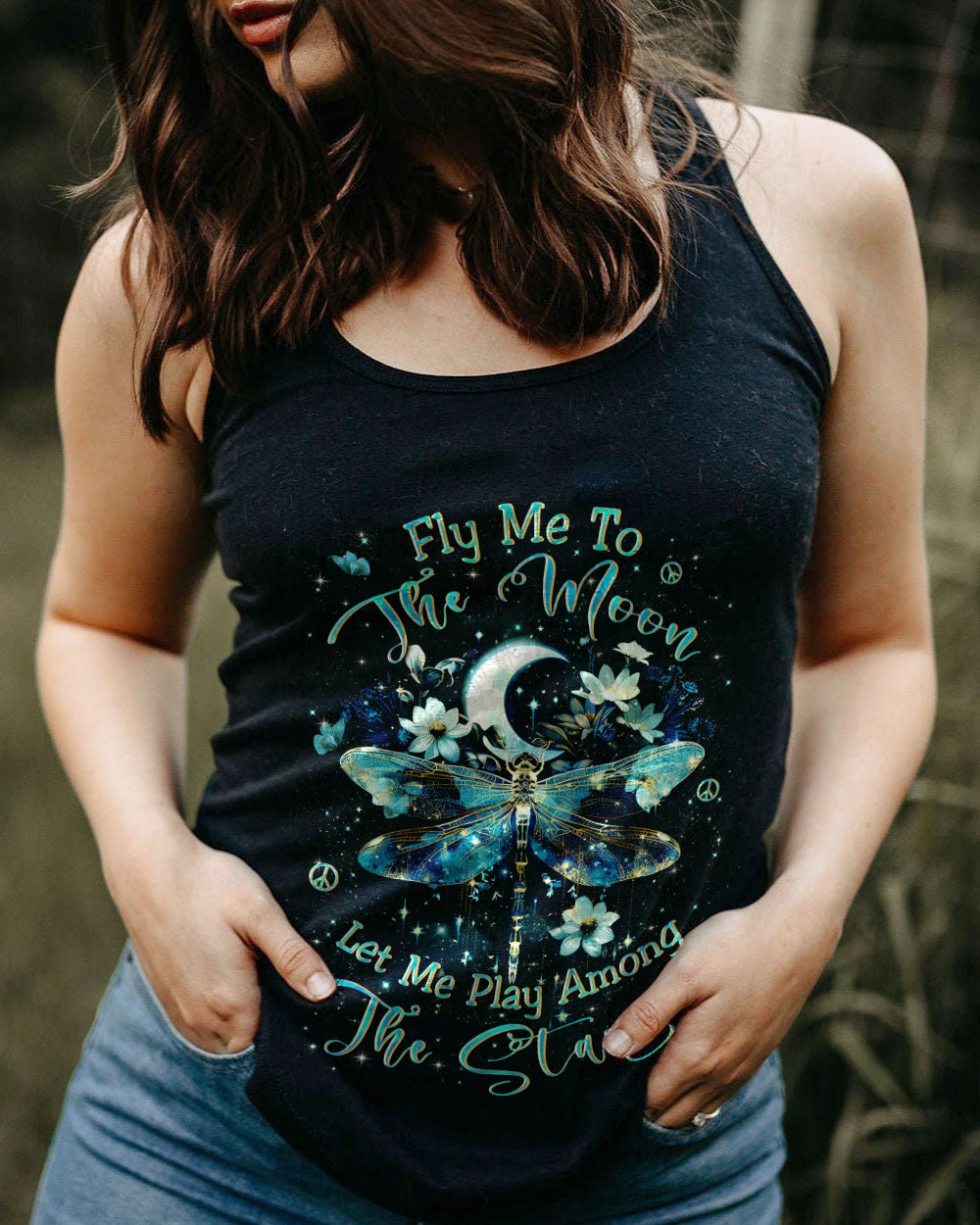 FLY ME TO THE MOON DRAGONFLY ALL OVER PRINT - YHLN2702241
