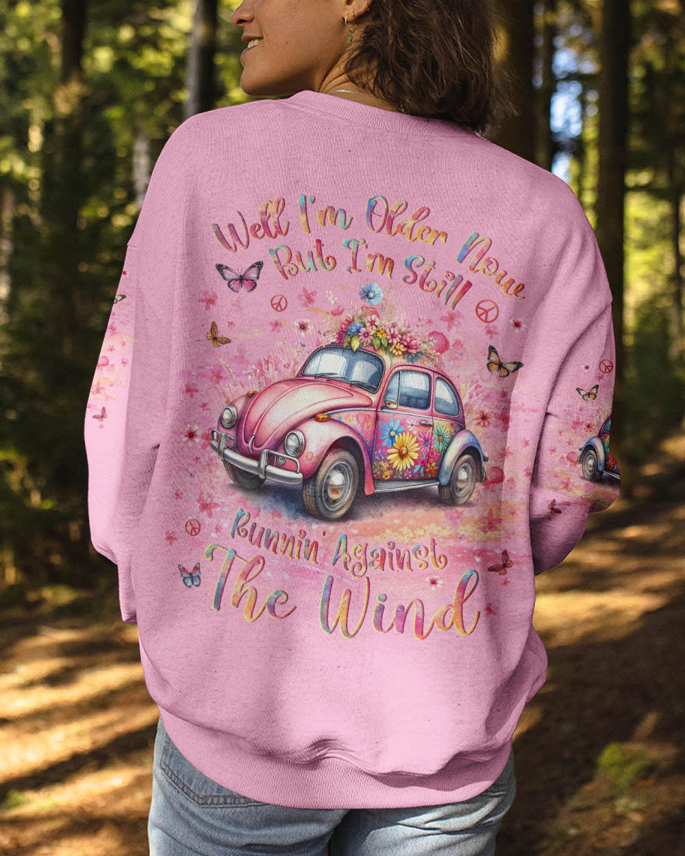 RUNNING AGAINST THE WIND PINK ALL OVER PRINT - YHLN2711231