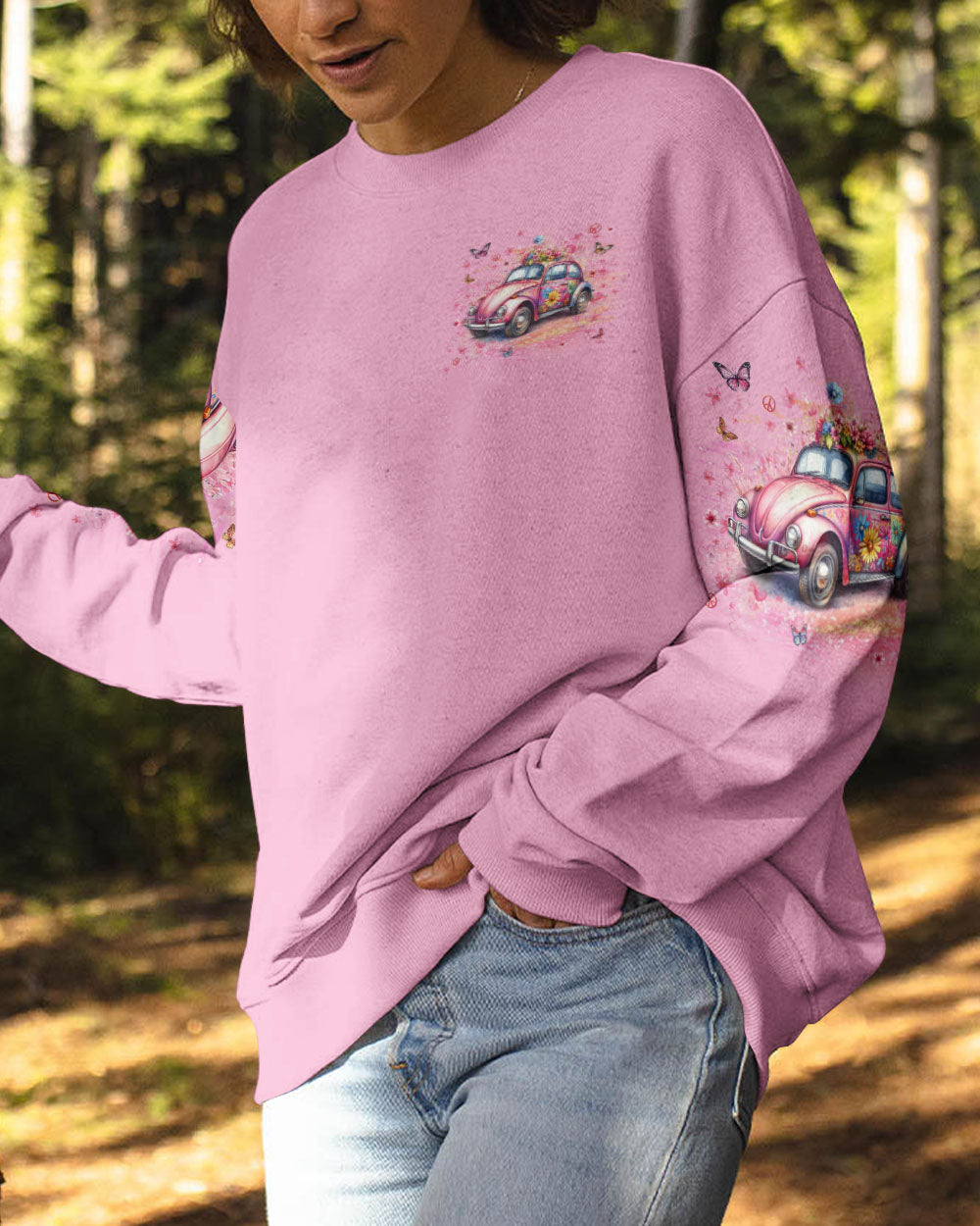 RUNNING AGAINST THE WIND PINK ALL OVER PRINT - YHLN2711231