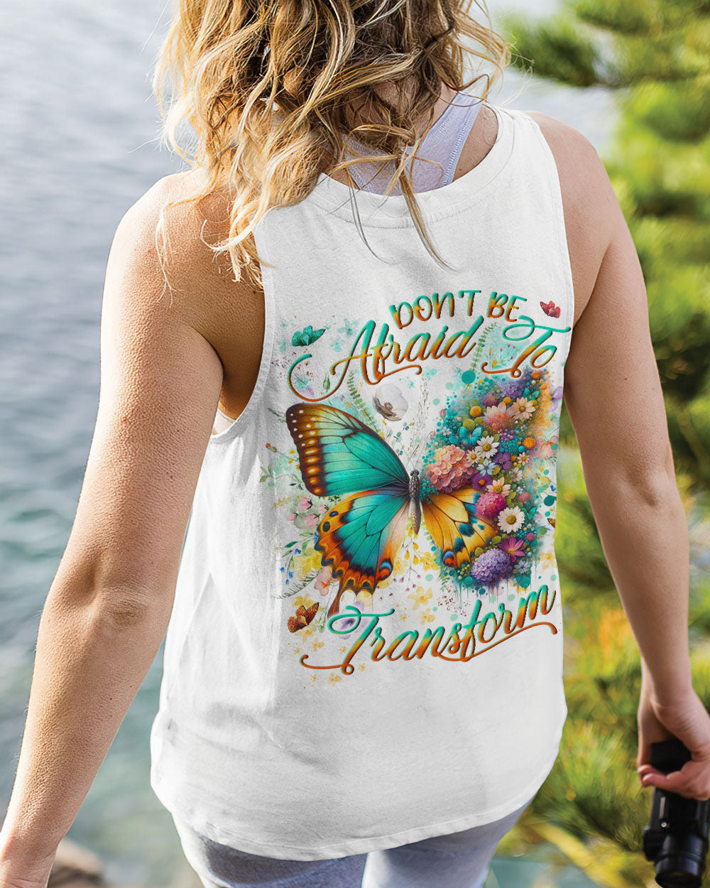 DON'T BE AFRAID TO TRANSFORM BUTTERFLY ALL OVER PRINT - YHLN2712242