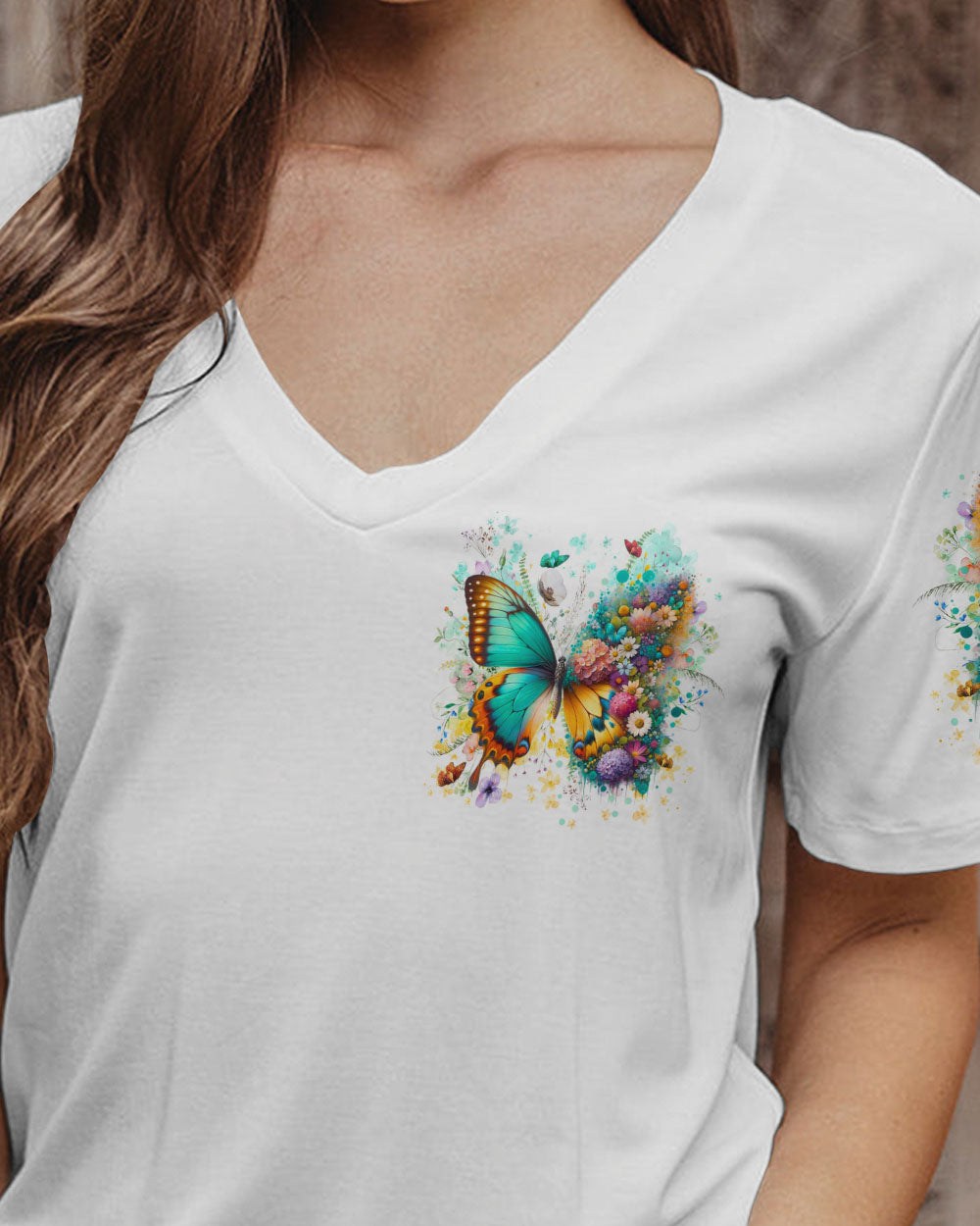 DON'T BE AFRAID TO TRANSFORM BUTTERFLY ALL OVER PRINT - YHLN2712242