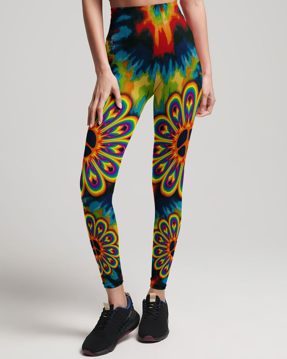 PEACE Y'ALL TIE DYE ALL OVER PRINT - YHLN2806234
