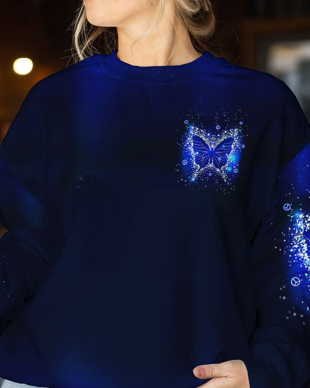 BE YOU THE WORLD WILL ADJUST BUTTERFLY ALL OVER PRINT - YHLN2808234