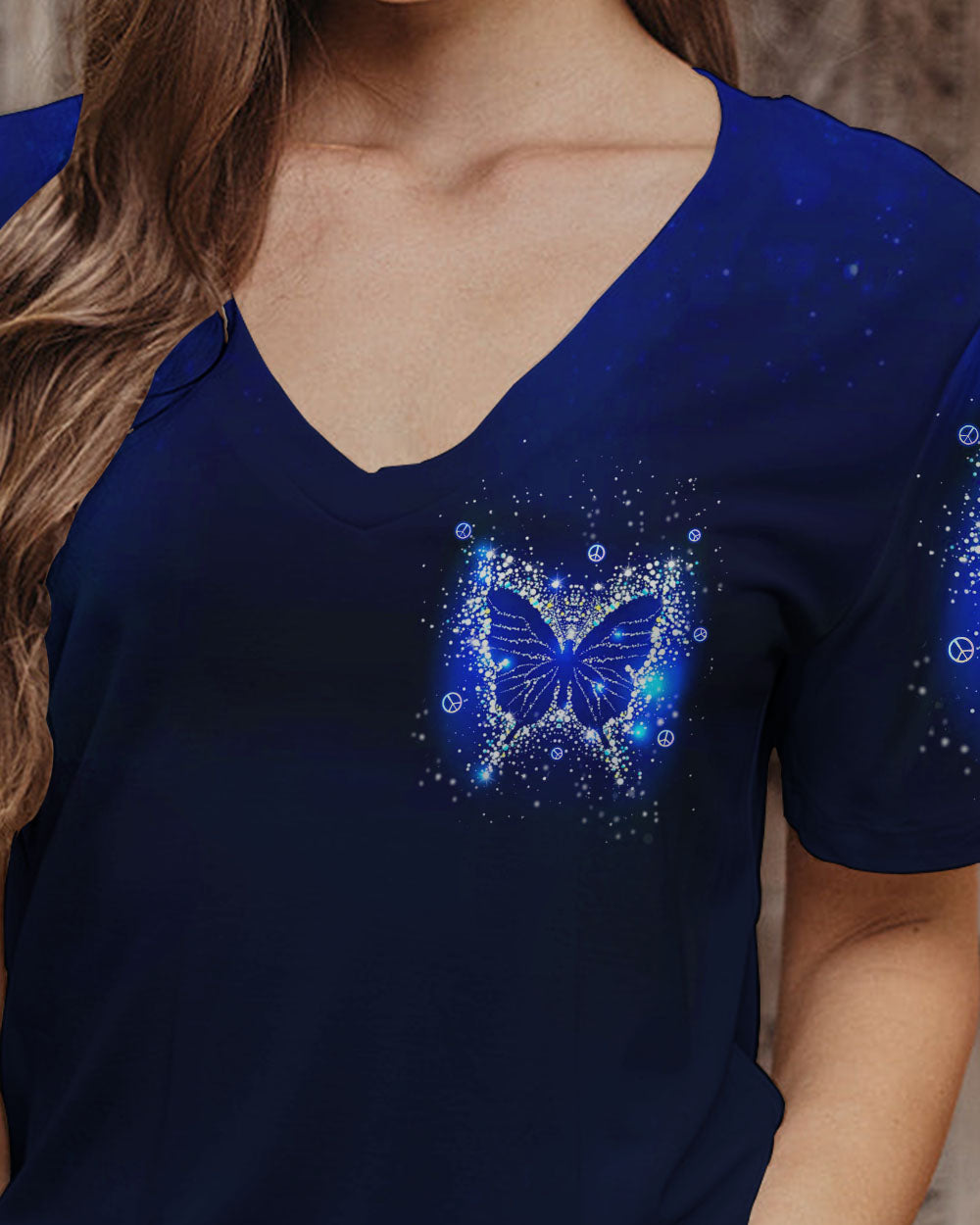 BE YOU THE WORLD WILL ADJUST BUTTERFLY ALL OVER PRINT - YHLN2808234