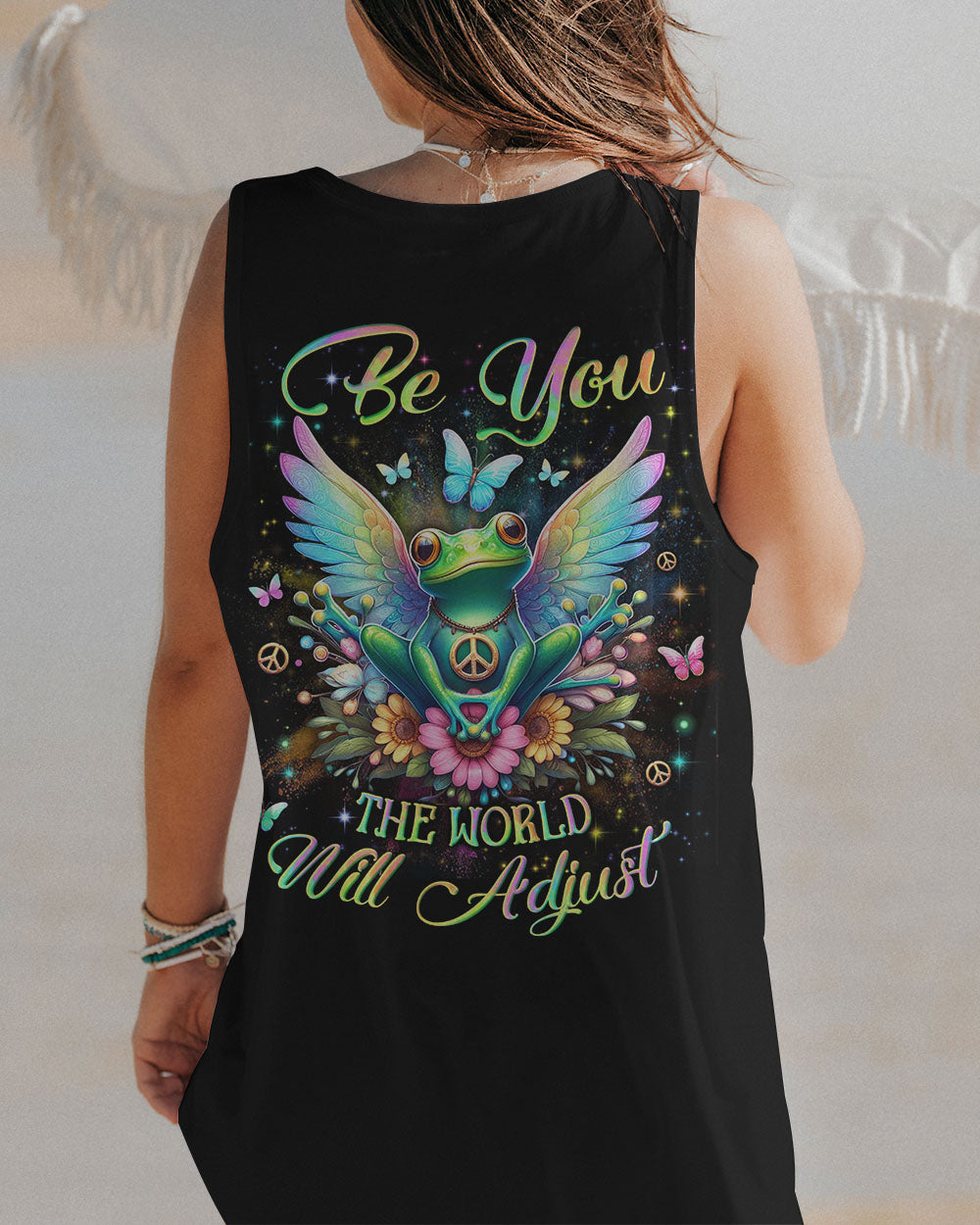 BE YOU THE WORLD WILL ADJUST FROG FAIRY ALL OVER PRINT - YHLN2811231