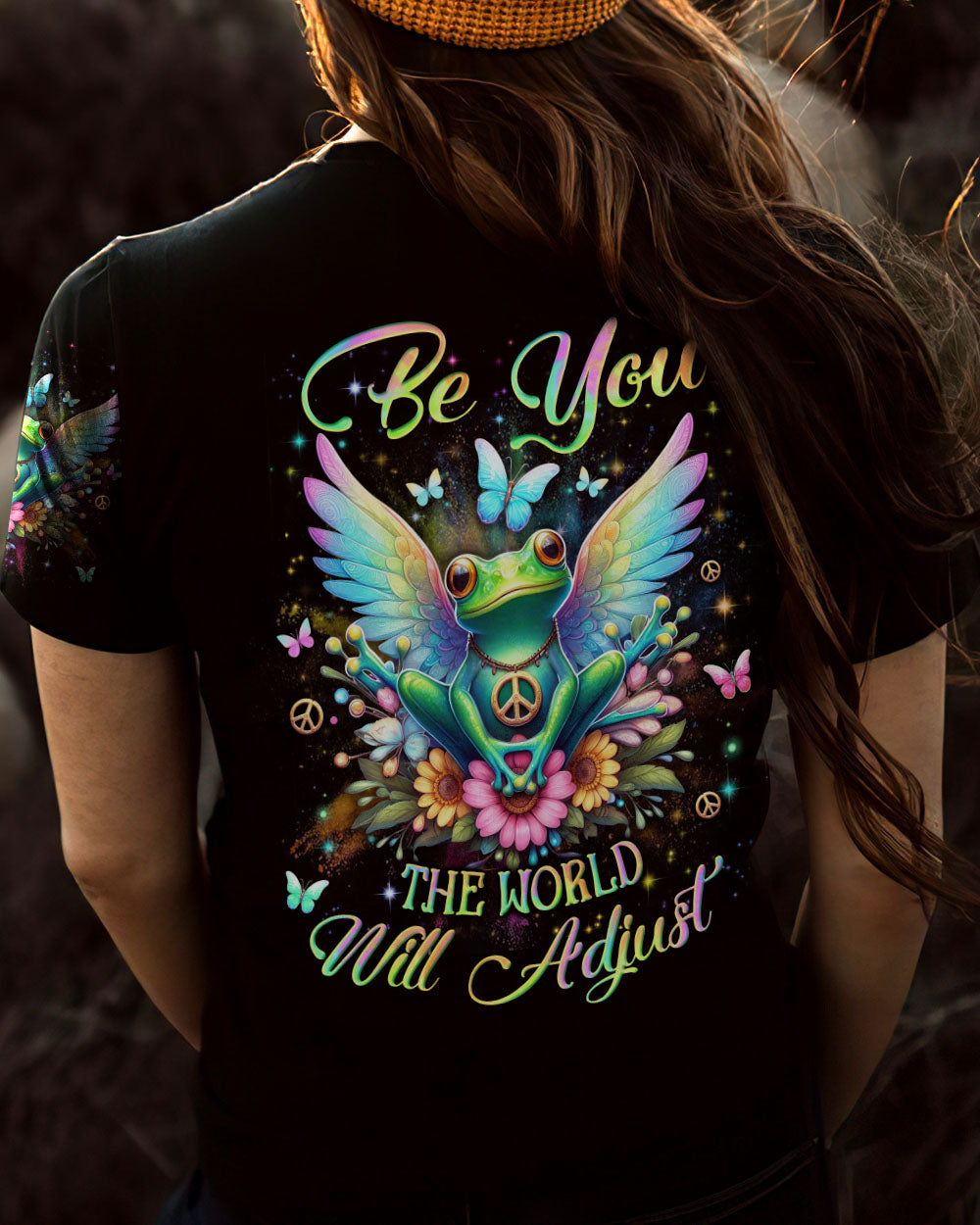 BE YOU THE WORLD WILL ADJUST FROG FAIRY ALL OVER PRINT - YHLN2811231