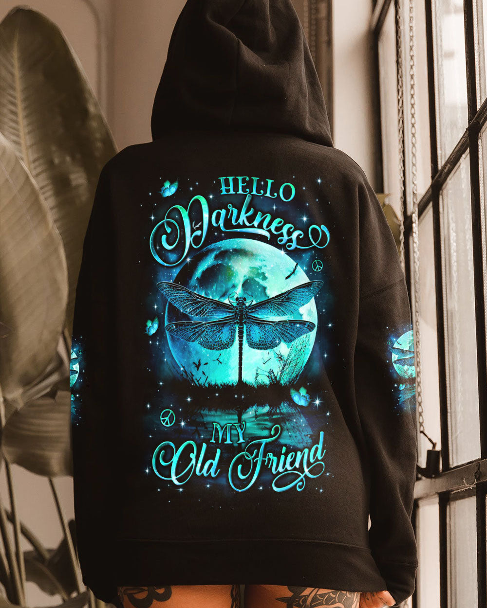 HELLO DARKNESS MY OLD FRIEND DRAGONFLY ALL OVER PRINT - YHLN2811251
