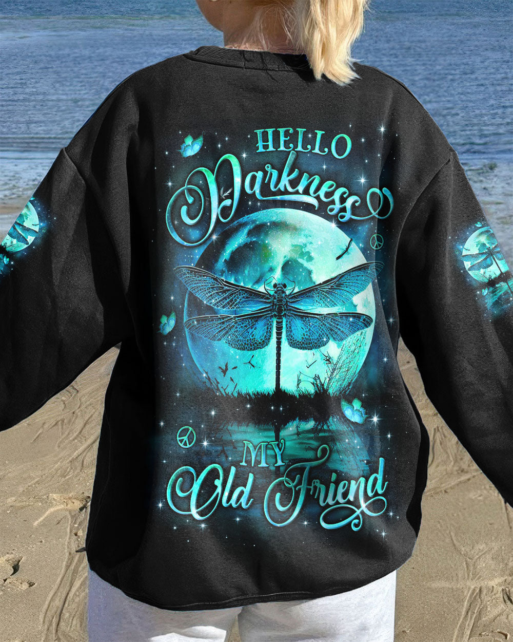 HELLO DARKNESS MY OLD FRIEND DRAGONFLY ALL OVER PRINT - YHLN2811251