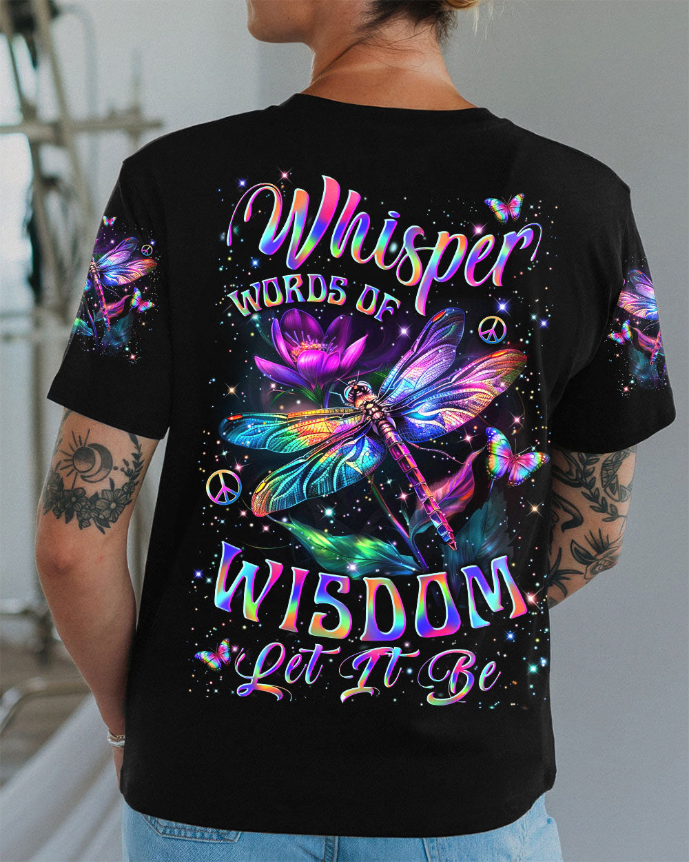 WHISPER WORDS OF WISDOM LET IT BE DRAGONFLY ALL OVER PRINT - YHLN2908253