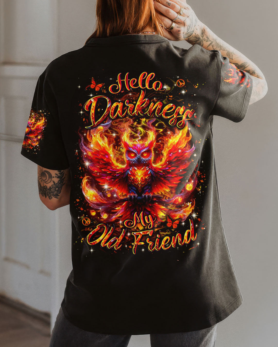 HELLO DARKNESS MY OLD FRIEND OWL ALL OVER PRINT - YHLN2909253