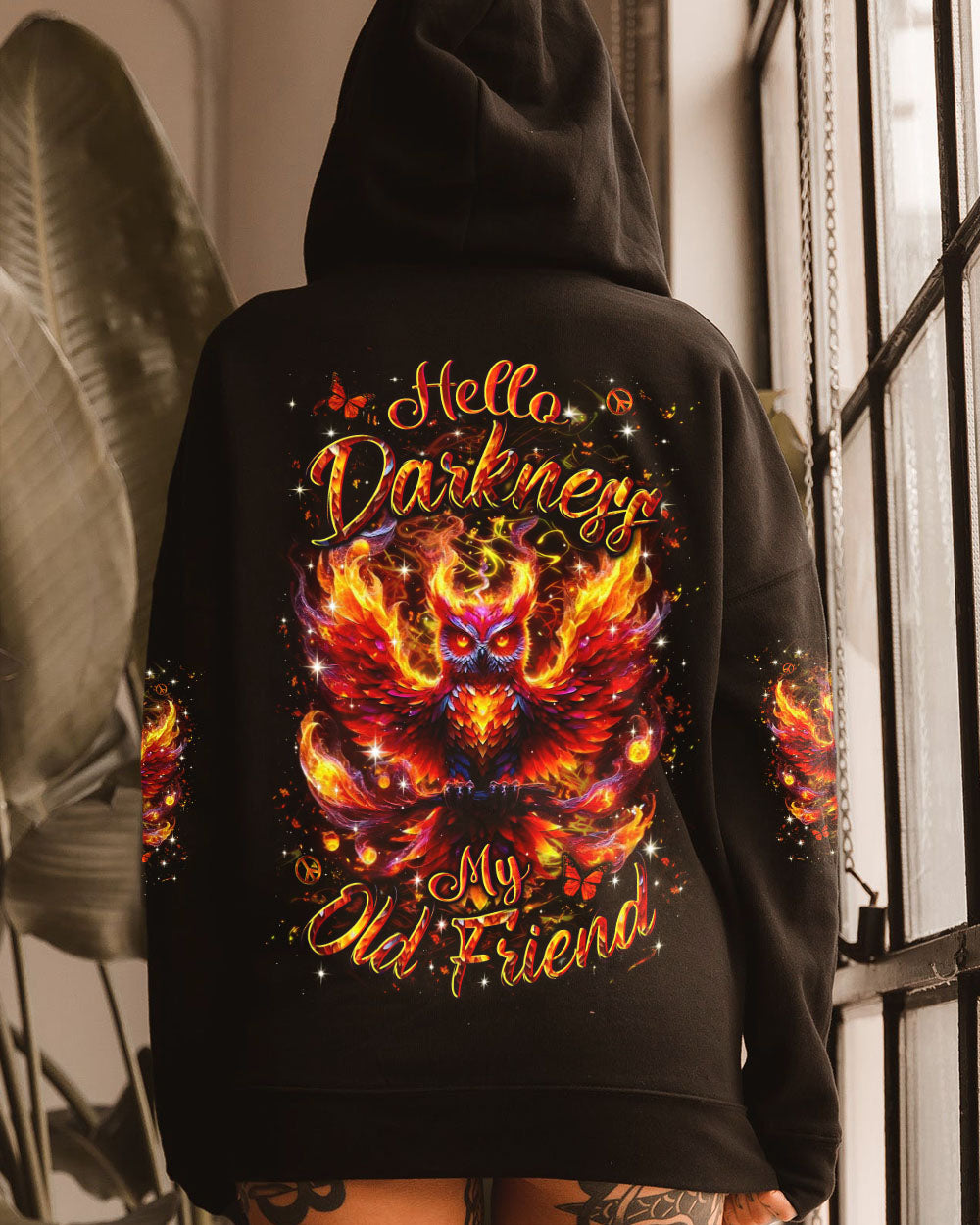 HELLO DARKNESS MY OLD FRIEND OWL ALL OVER PRINT - YHLN2909253