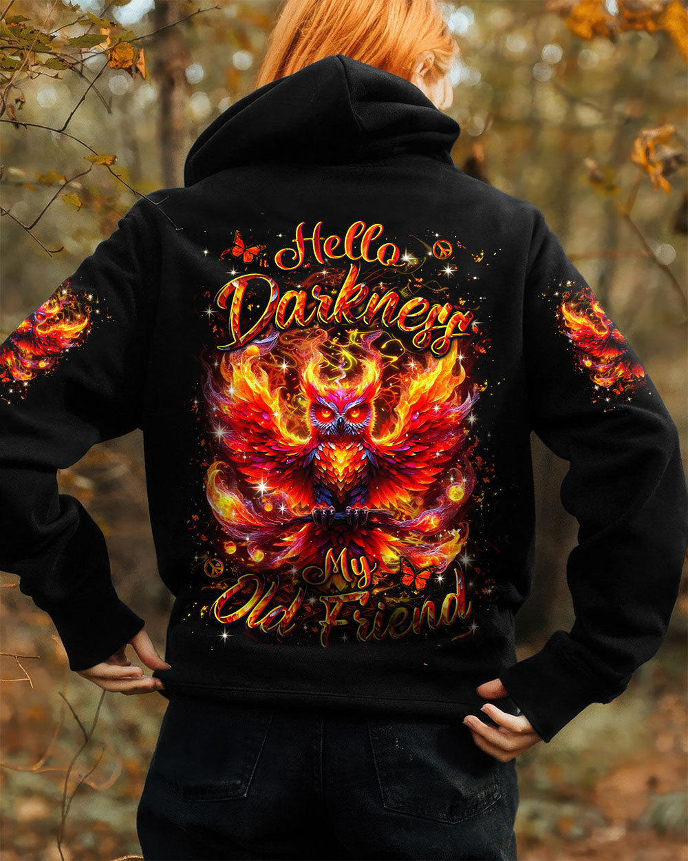 HELLO DARKNESS MY OLD FRIEND OWL ALL OVER PRINT - YHLN2909253