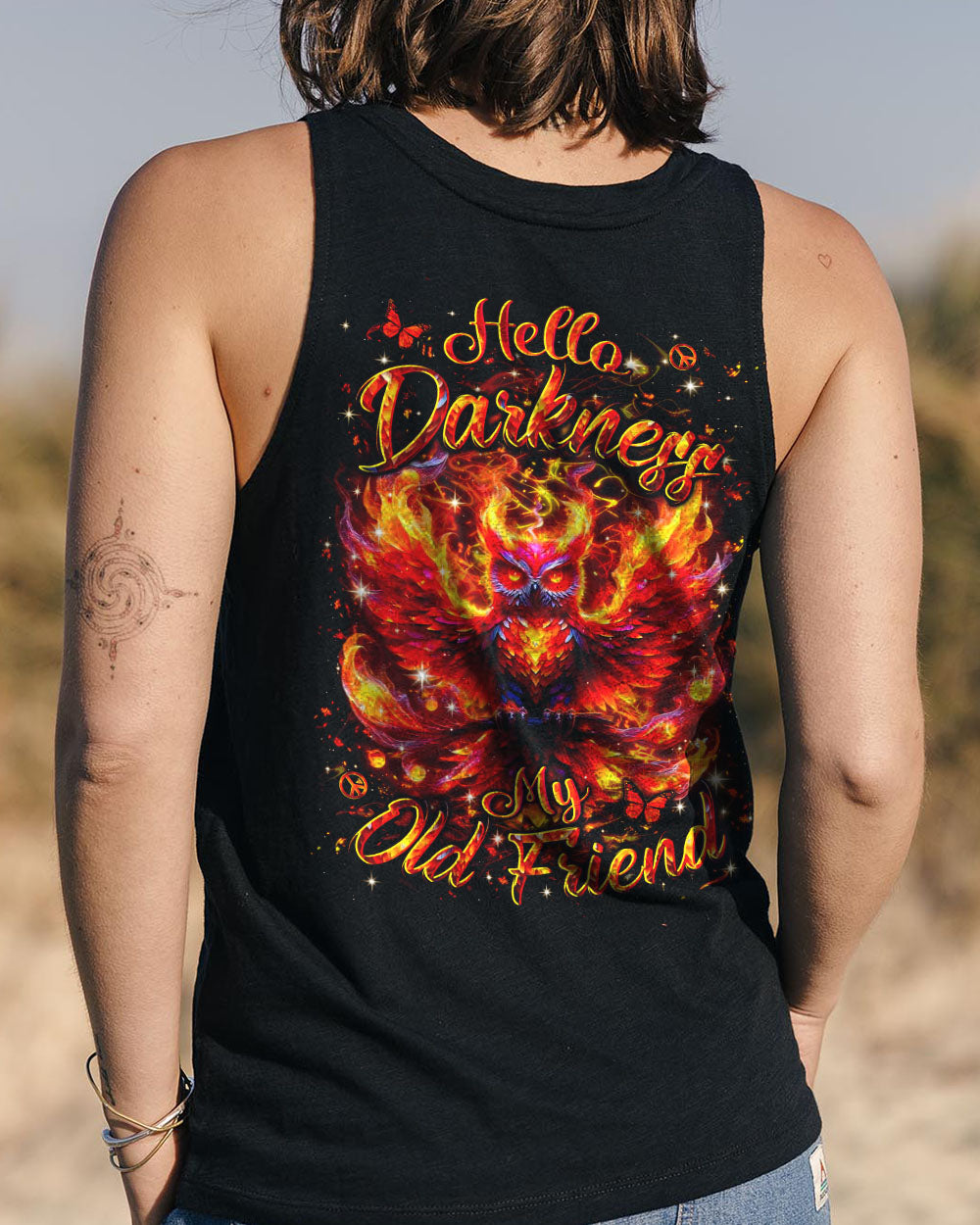 HELLO DARKNESS MY OLD FRIEND OWL ALL OVER PRINT - YHLN2909253