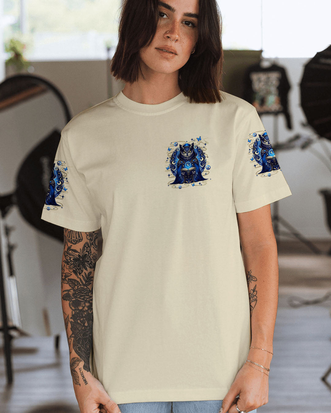 WHISPER WORDS OF WISDOM LET IT BE OWL ALL OVER PRINT - YHLN2910251