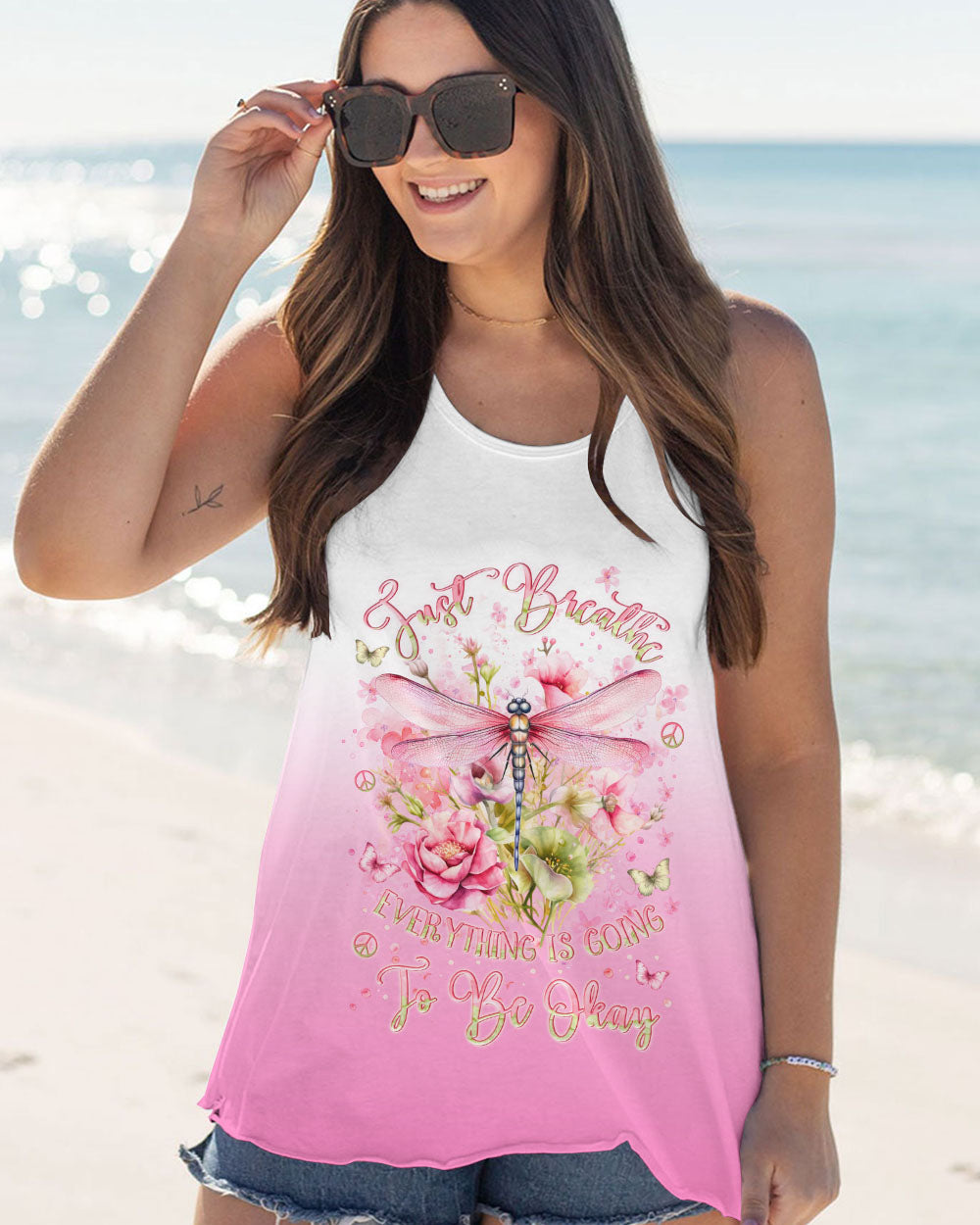 JUST BREATHE DRAGONFLY ALL OVER PRINT - YHLN2911232