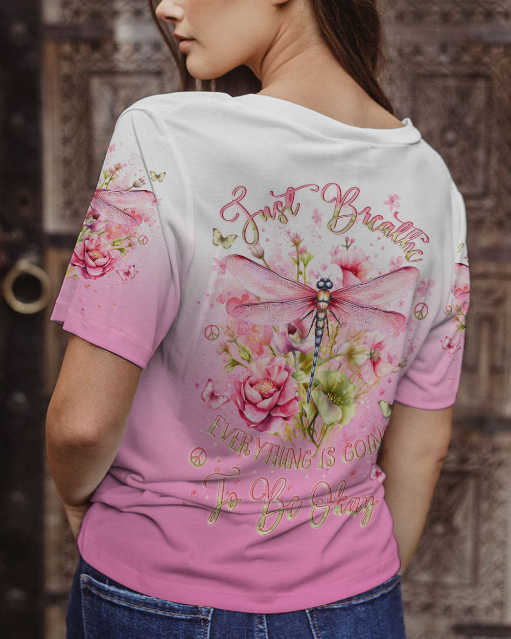 JUST BREATHE DRAGONFLY ALL OVER PRINT - YHLN2911232