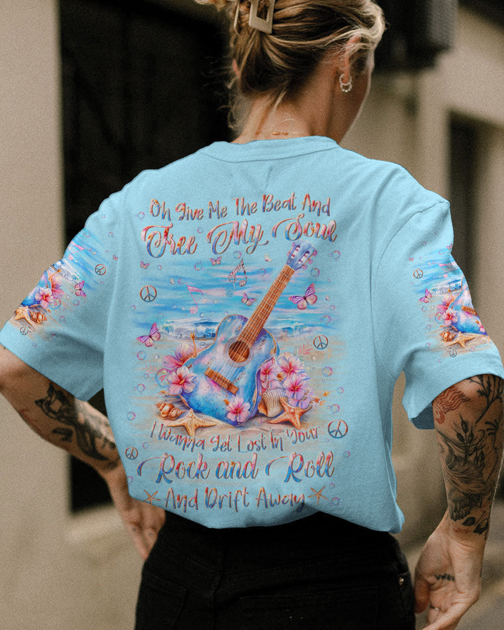 GIVE ME THE BEAT GUITAR ALL OVER PRINT - YHLN3003242