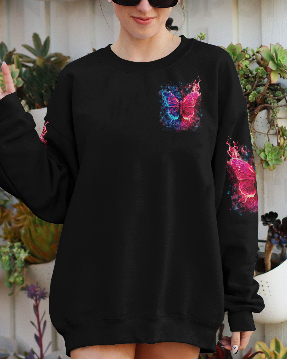 WHISPER WORDS OF WISDOM LET IT BE BUTTERFLY ALL OVER PRINT - YHLN3010243