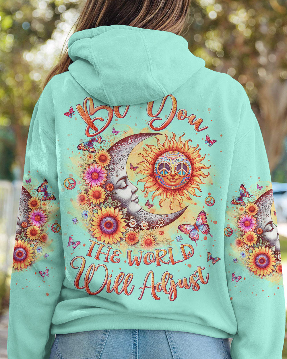 BE YOU THE WORLD WILL ADJUST SUN MOON ALL OVER PRINT - YHLN3011231