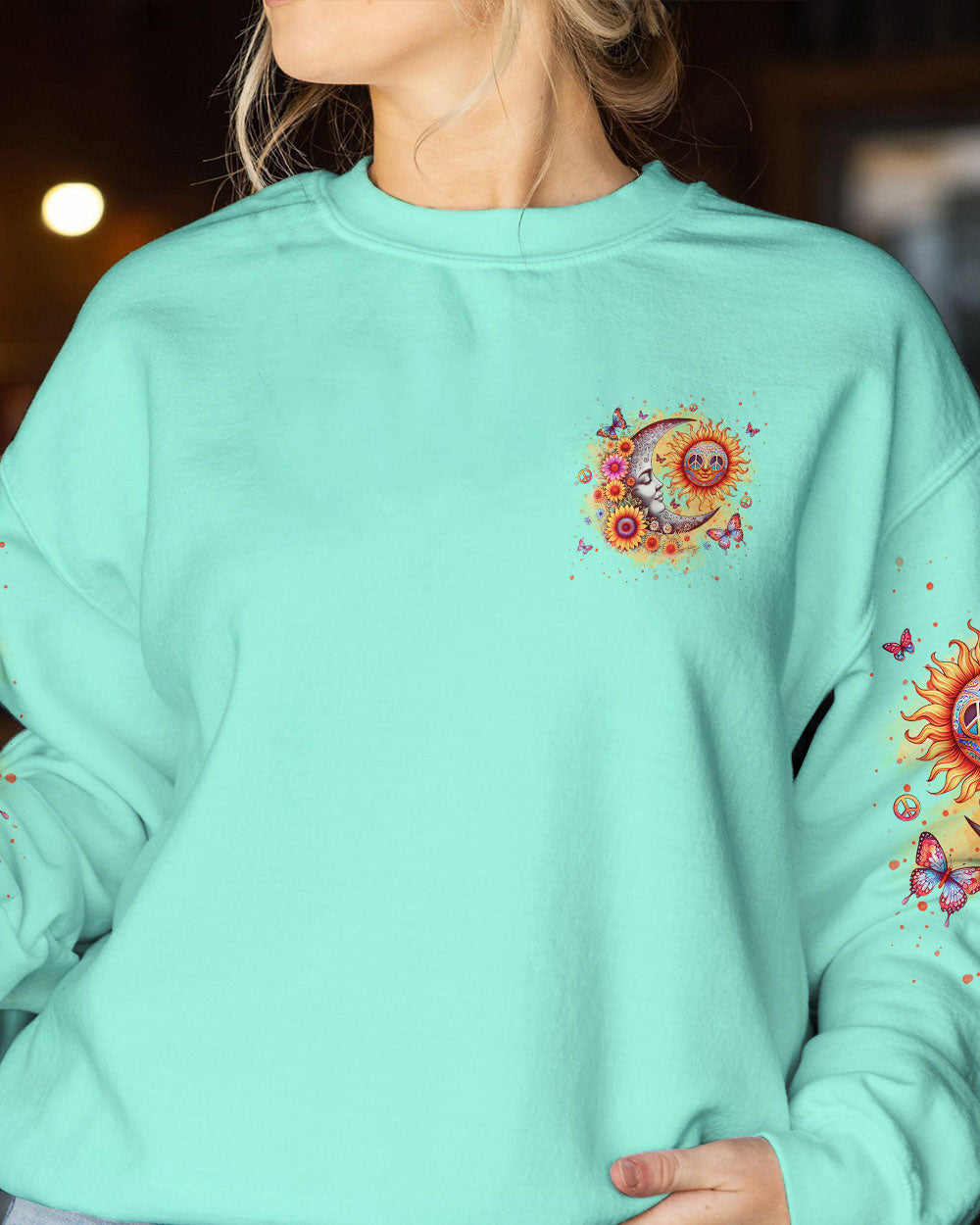 BE YOU THE WORLD WILL ADJUST SUN MOON ALL OVER PRINT - YHLN3011231