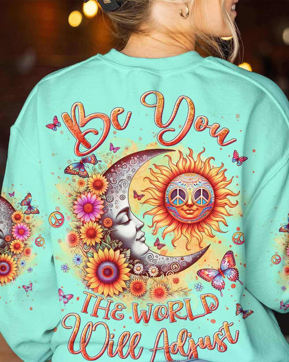 BE YOU THE WORLD WILL ADJUST SUN MOON ALL OVER PRINT - YHLN3011231