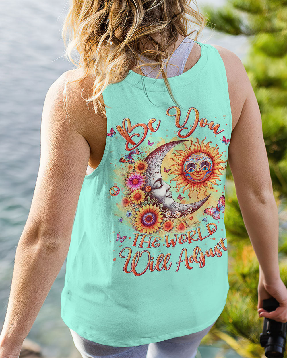 BE YOU THE WORLD WILL ADJUST SUN MOON ALL OVER PRINT - YHLN3011231
