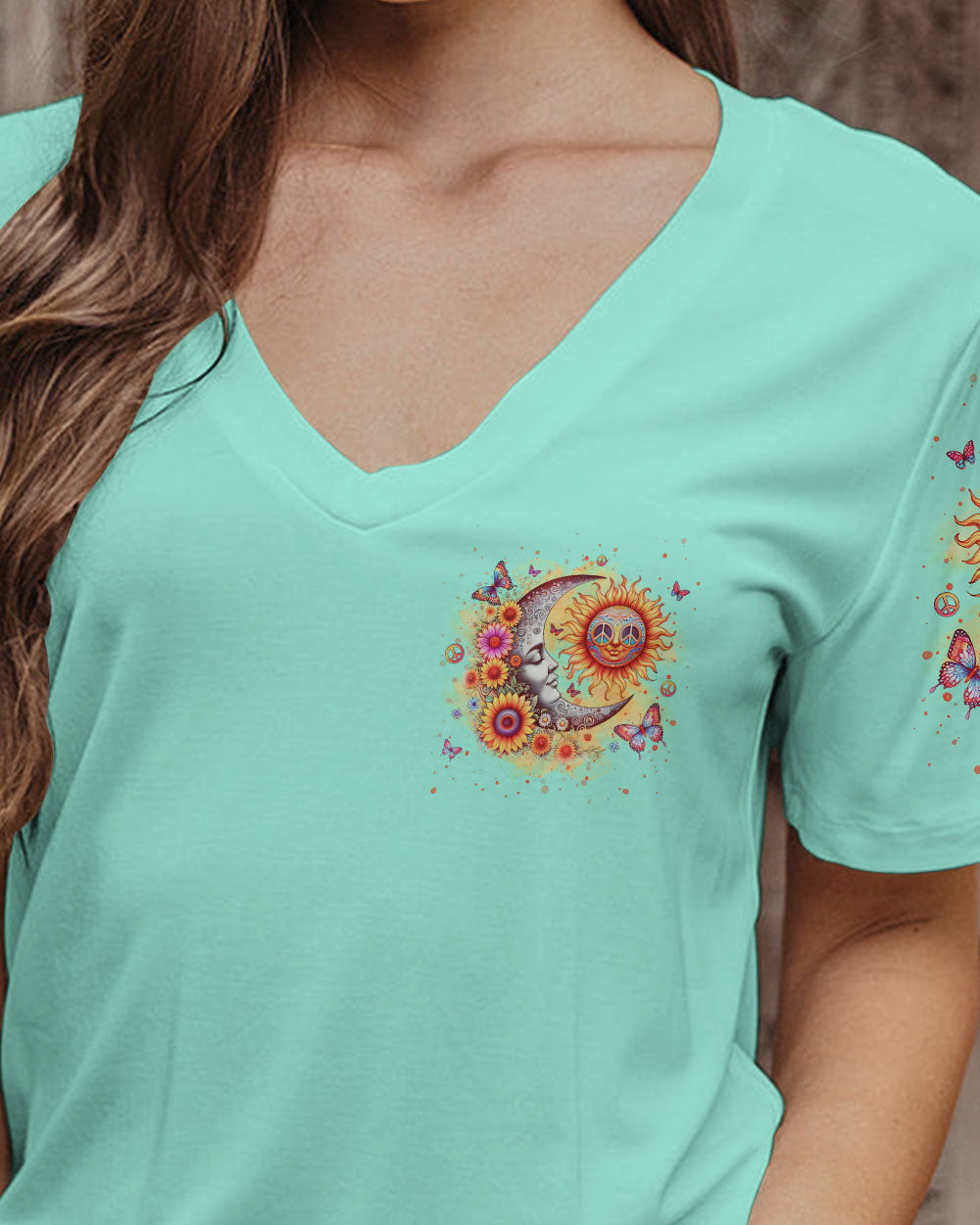 BE YOU THE WORLD WILL ADJUST SUN MOON ALL OVER PRINT - YHLN3011231