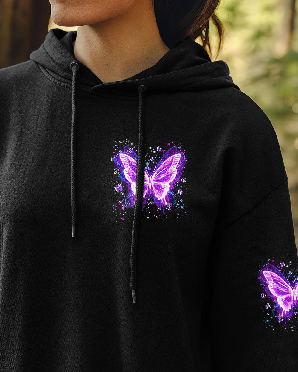 I BELIEVE THERE ARE ANGELS AMONG US BUTTERFLY ALL OVER PRINT - YHLN3012251
